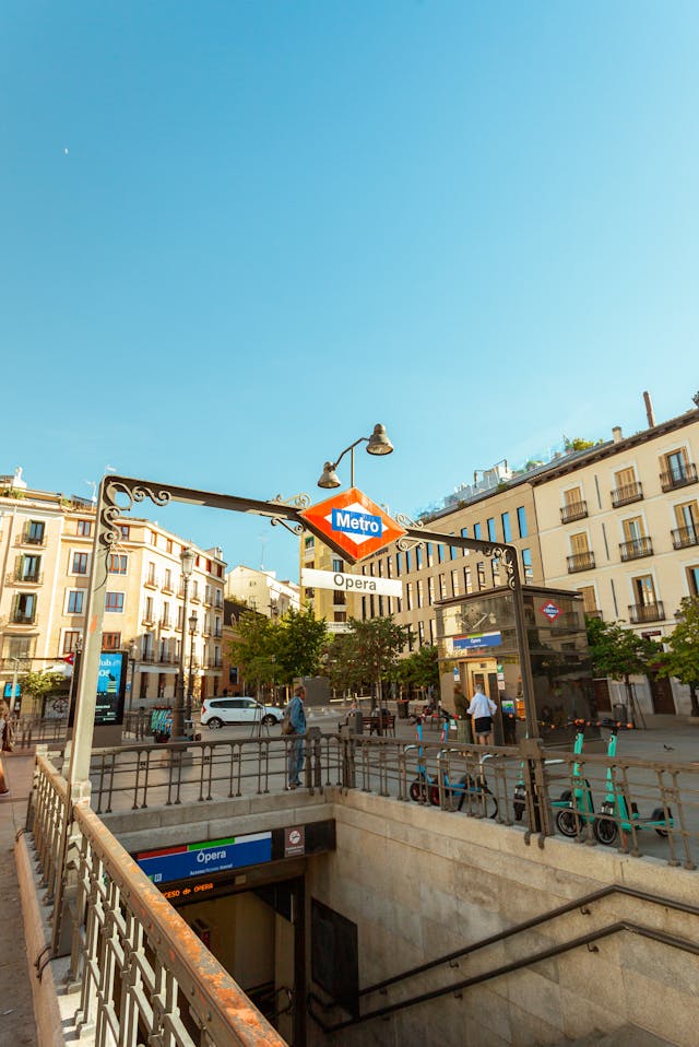 La estación Opera del Metro de Madrid.