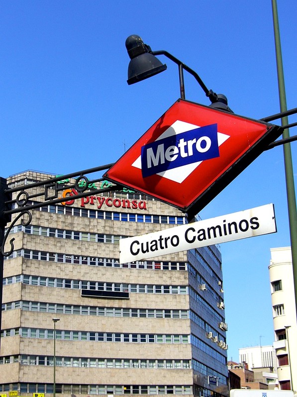 Estación Cuatro Caminos del Metro de Madrid.